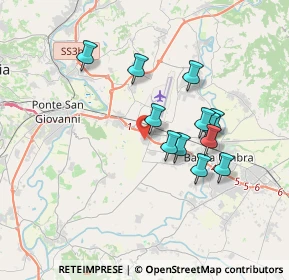 Mappa Via San Cristoforo 55 Loc. Ospedalicchio, 06083 Bastia Umbra PG, Italia (3.18667)