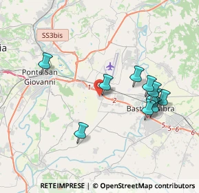 Mappa Via San Cristoforo 55 Loc. Ospedalicchio, 06083 Bastia Umbra PG, Italia (3.85364)