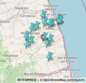 Mappa Contrada Papagnano, 63848 Petritoli FM, Italia (11.54688)