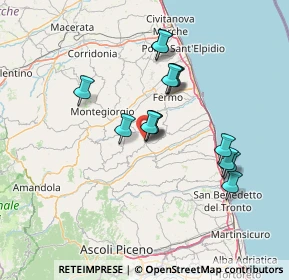 Mappa Contrada Papagnano, 63848 Petritoli FM, Italia (12.34857)