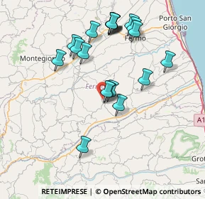 Mappa Contrada Papagnano, 63848 Petritoli FM, Italia (7.6955)