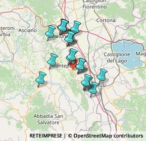 Mappa Via delle Rose, 53045 Montepulciano SI, Italia (10.709)