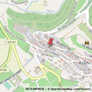 Mappa Via San Francesco, 13, 06081 Assisi, Perugia (Umbria)