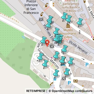 Mappa Viale Guglielmo Marconi Piazza Giovanni Paolo II, 06081 Assisi PG, Italia (0.0619)