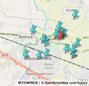 Mappa Via Gubbio, 06083 Bastia Umbra PG, Italia (0.8805)
