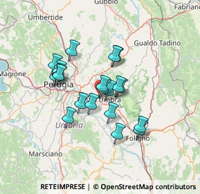 Mappa Via Gubbio, 06083 Bastia Umbra PG, Italia (10.952)