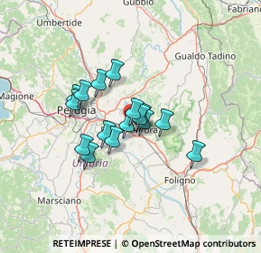 Mappa Via Gubbio, 06083 Bastia Umbra PG, Italia (9.51313)