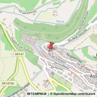 Mappa Via San Francesco, 22, 06081 Assisi, Perugia (Umbria)