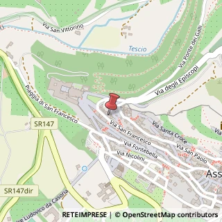 Mappa Via San Francesco, 28, 06081 Assisi, Perugia (Umbria)