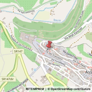 Mappa Via San Francesco, 20, 06081 Assisi, Perugia (Umbria)