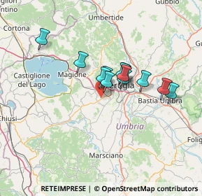 Mappa Via Luigi Einaudi, 06073 Corciano PG, Italia (10.38917)