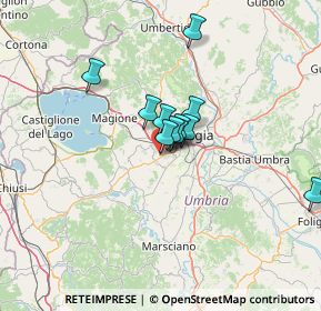 Mappa Via Luigi Einaudi, 06073 Corciano PG, Italia (9.13727)