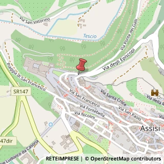 Mappa Via Cardinale Raffaele Merry del Val, 10, 06081 Assisi, Perugia (Umbria)
