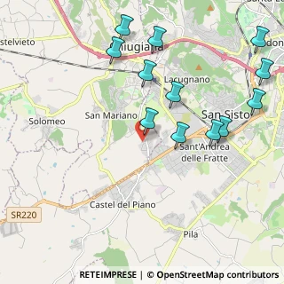 Mappa Via Francesco de Sanctis, 06070 Corciano PG, Italia (2.45583)