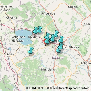 Mappa Via Francesco de Sanctis, 06070 Corciano PG, Italia (7.93833)