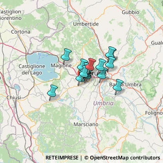 Mappa Via Francesco de Sanctis, 06070 Corciano PG, Italia (7.57533)