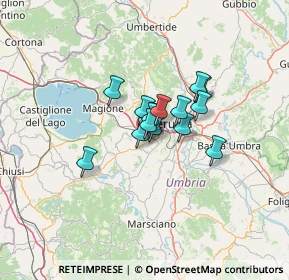 Mappa Via Giovanni Nicotera, 06073 Corciano PG, Italia (7.48333)