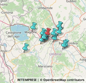 Mappa Via G. Nicotera, 06073 Corciano PG, Italia (8.05688)