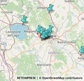 Mappa Via G. Nicotera, 06073 Corciano PG, Italia (8.93818)