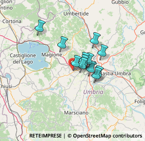 Mappa Via G. Nicotera, 06073 Corciano PG, Italia (8.85)