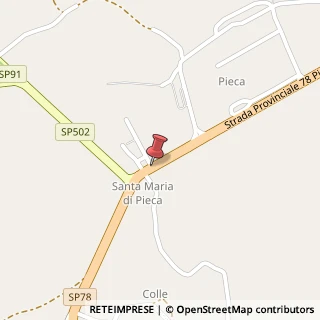 Mappa Via Piandipieca, 41/A, 62026 San Ginesio, Macerata (Marche)