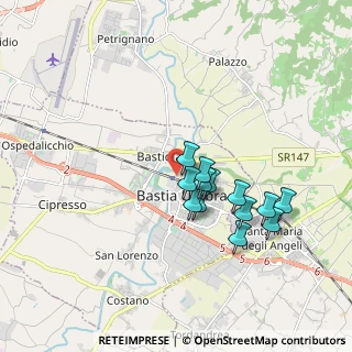 Mappa Via S. Costanzo, 06083 Bastia Umbra PG, Italia (1.56615)
