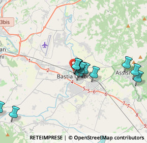 Mappa Via S. Costanzo, 06083 Bastia Umbra PG, Italia (4.12308)