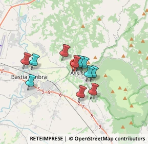 Mappa Via Fontebella, 06081 Assisi PG, Italia (2.65)