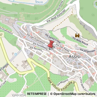 Mappa Via Fontebella, 8 D, 06081 Assisi, Perugia (Umbria)