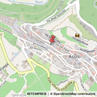 Mappa Via S. Francesco, 2/A, 06081 Assisi, Perugia (Umbria)