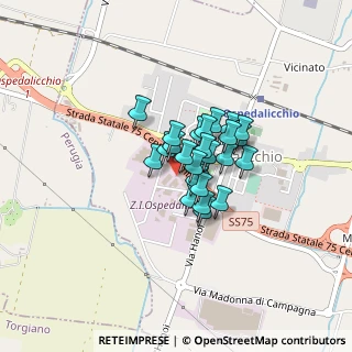 Mappa Via S. Padre Pio, 06083 Bastia Umbra PG, Italia (0.25769)