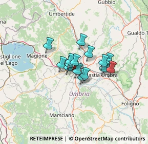 Mappa Via S. Damiano, 06126 Perugia PG, Italia (8.14438)