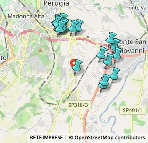Mappa Via S. Damiano, 06126 Perugia PG, Italia (2.0205)