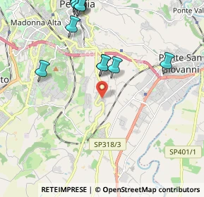 Mappa Via S. Damiano, 06126 Perugia PG, Italia (2.62)