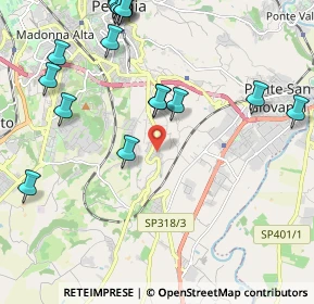 Mappa Via S. Damiano, 06126 Perugia PG, Italia (2.861)