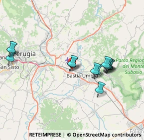 Mappa Via Mario Poletti, 06100 Perugia PG, Italia (7.74846)