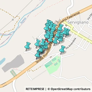 Mappa Via Donato Bramante, 63839 Servigliano FM, Italia (0.14964)