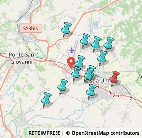 Mappa Via Quinto Castellini, 06083 Bastia Umbra PG, Italia (3.20692)