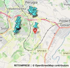 Mappa Via del Luschieto, 06126 Perugia PG, Italia (2.111)