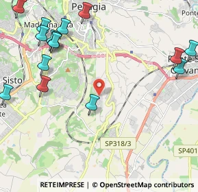 Mappa Via del Luschieto, 06126 Perugia PG, Italia (2.992)