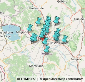 Mappa Via del Luschieto, 06126 Perugia PG, Italia (9.311)