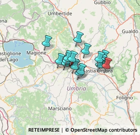 Mappa Via del Luschieto, 06126 Perugia PG, Italia (8.2225)