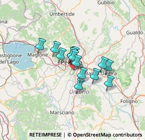Mappa Via del Luschieto, 06126 Perugia PG, Italia (8.27333)