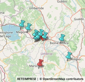 Mappa Via del Luschieto, 06126 Perugia PG, Italia (10.65364)