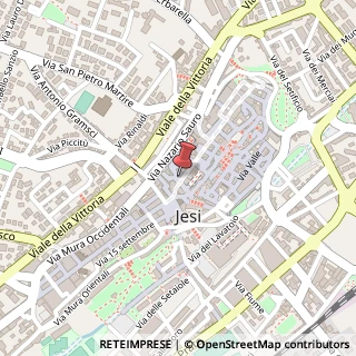 Mappa Piazza dell'Indipendenza, 5, 60035 Jesi, Ancona (Marche)