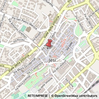 Mappa Piazza dell'Indipendenza, 2A, 60035 Jesi, Ancona (Marche)