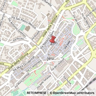 Mappa Via Pergolesi, 14, 60035 Jesi, Ancona (Marche)