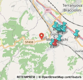 Mappa SP 408 di Montevarchi, 52025 Montevarchi AR, Italia (2.26091)