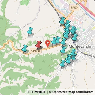 Mappa SP 408 di Montevarchi, 52025 Montevarchi AR, Italia (0.956)