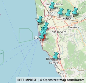 Mappa Via Gastone Razzaguta, 57128 Livorno LI, Italia (15.505)